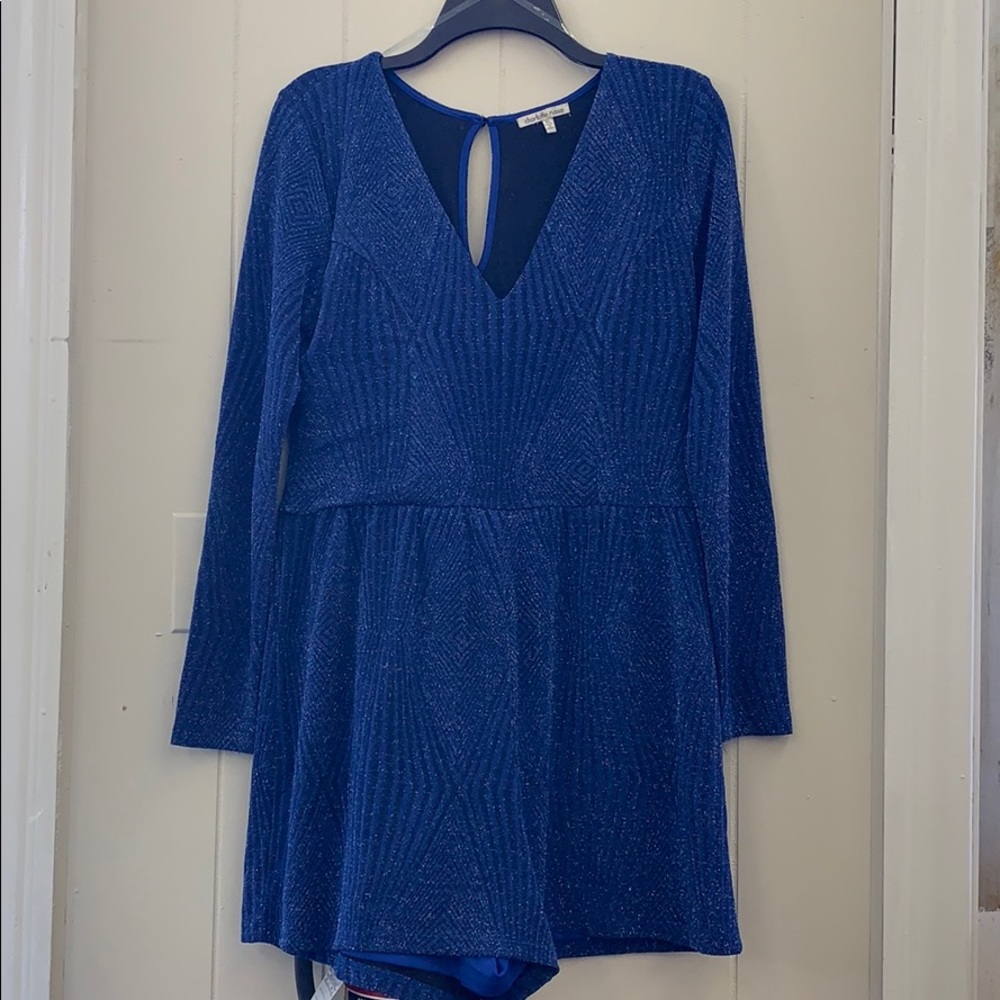 Size XL Charlotte Russe Blue Romper
